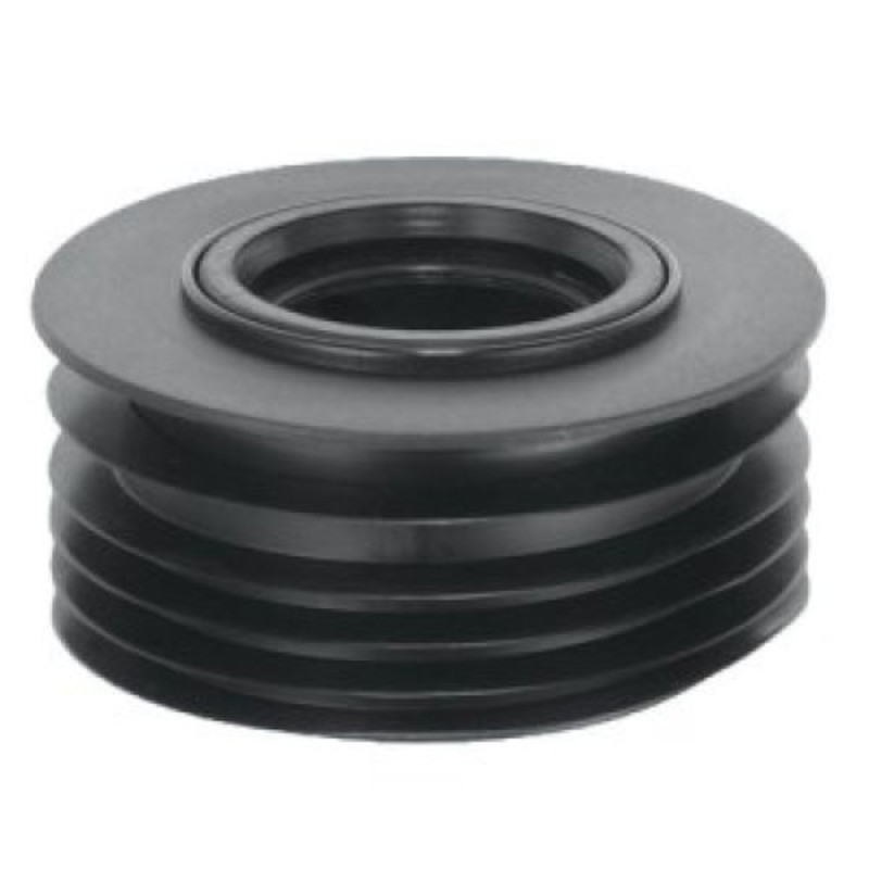 Переходник канализационный внутренний McAlpine 110 x 32/40 мм с манжетой черный 507050