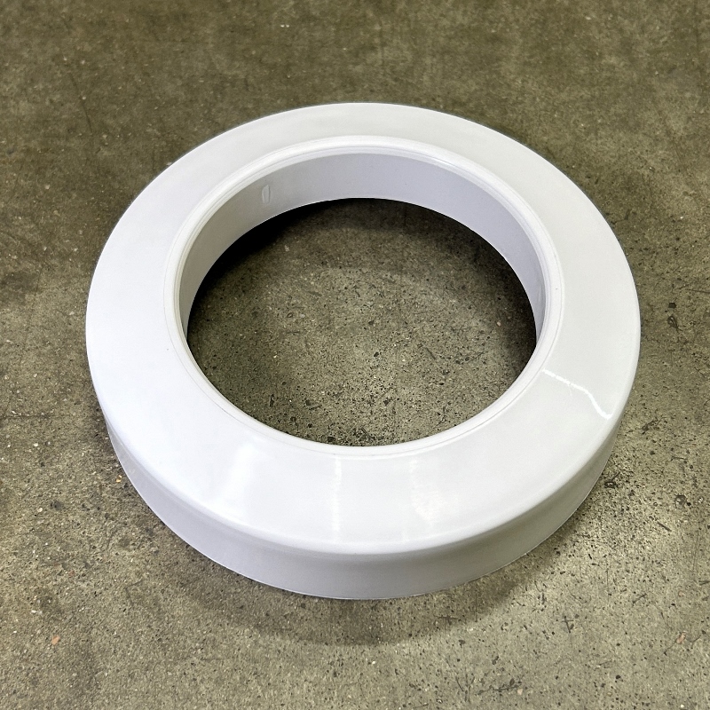 Отражатель круглый D=170 мм под 110 мм трубу, белый