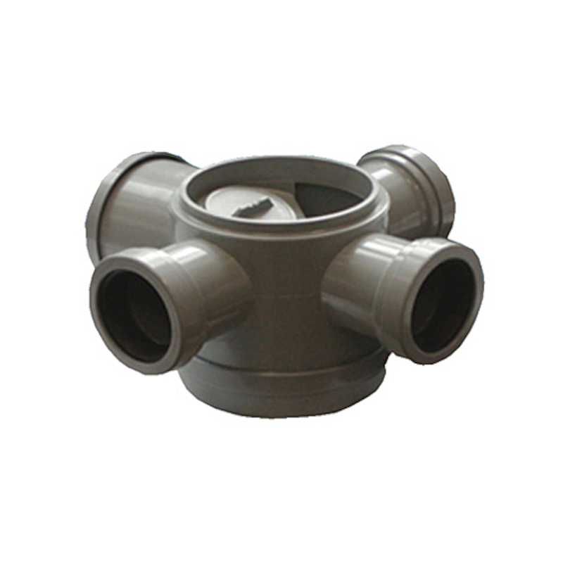 Трап Pestan Confluo H130 мм без решетки 3 входа 1 выход 50 мм раструбное соединение 507700