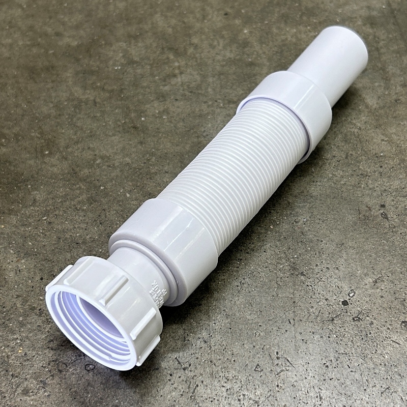 Труба гофрированная L=234-300 мм, 40 мм, вход 1 1/4, выход 32 мм