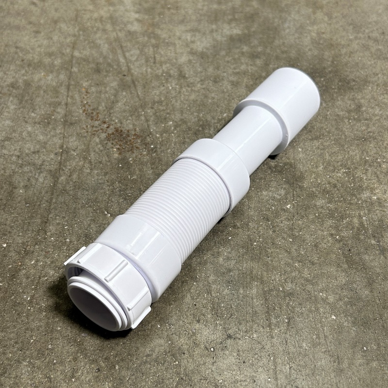 Труба гофрированная L=243-330 мм, 50 мм, вход 1 1/2, выход 40/50 мм