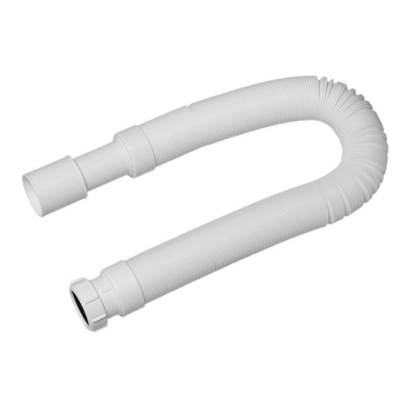 Труба гофрированная раздвижная (L680-2000мм, D50мм); вход компрессионный Ду=40мм, выход Дн=40/50мм