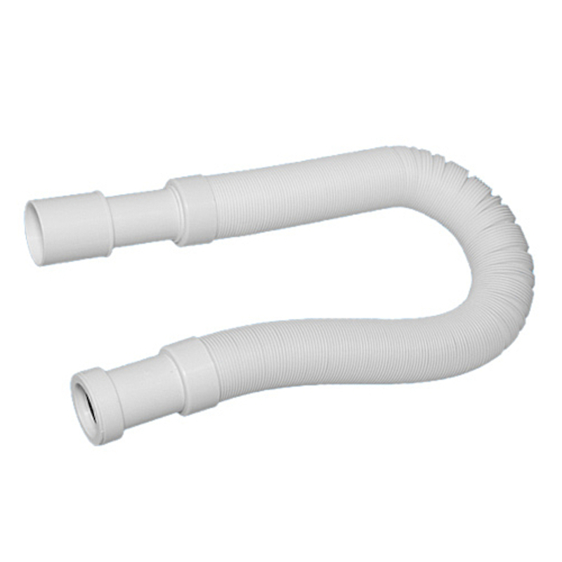 Труба гофрированная раздвижная (L680-2000мм, D50мм); вход раструбный Ду=40мм, выход Дн=40/50мм