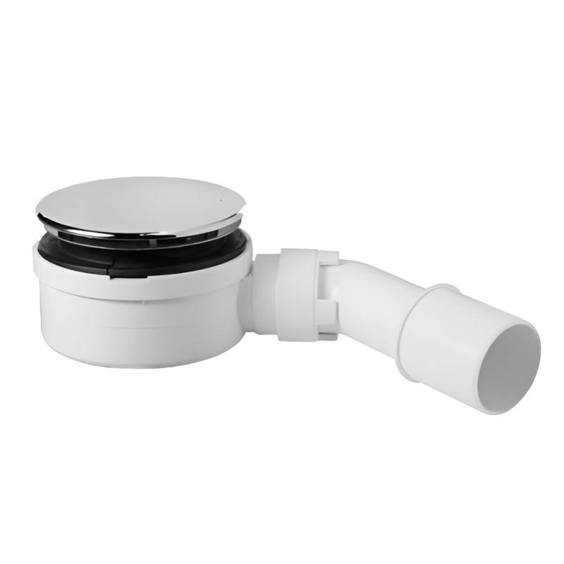 Сифон для душевого поддона McAlpine низкий 53 мм хром MRS10C-PB