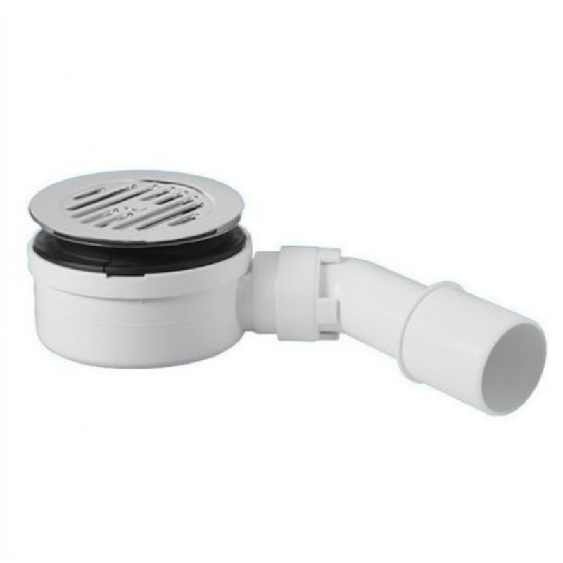 Сифон бутылочный для поддона Lines слив 90-100 мм, высота 53 мм, выход 40/50 мм, хром