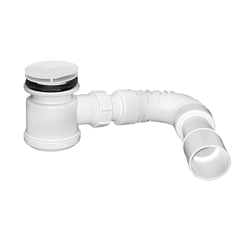 Сифон для поддона Acaplast бутылочный с выпуском грибок 85 мм и отводной трубой 507472