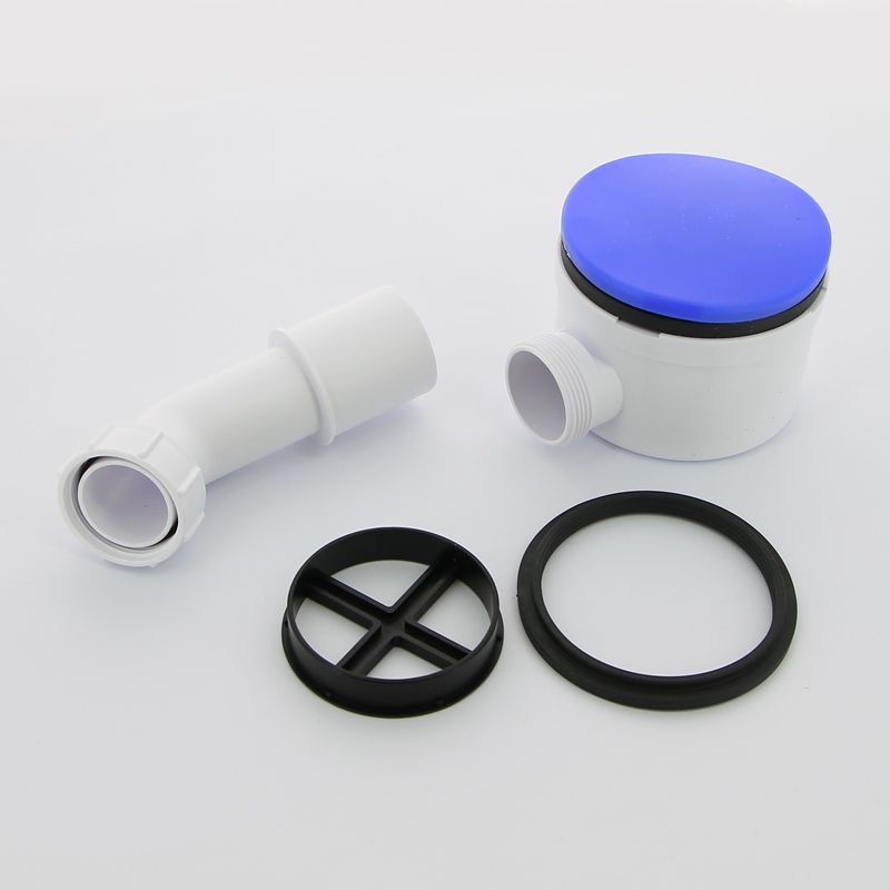 Сифон бутылочный для поддона слив 90-100 мм, дизайн прорези, высота 70 мм, выход 40/50 мм, хром