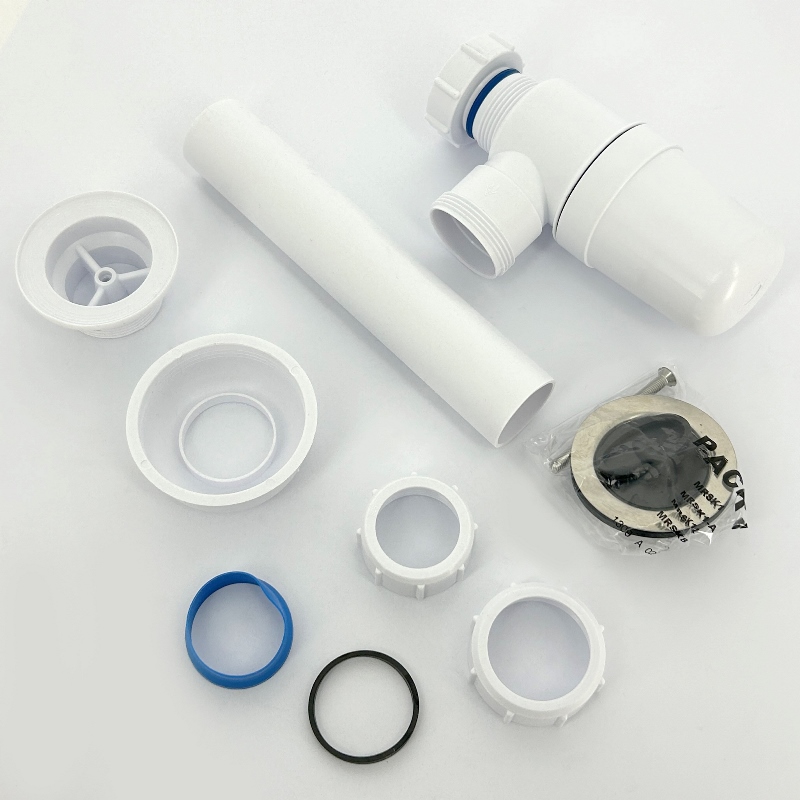 Сифон бутылочный 1 1/2 х 32 мм с выпуском 70 мм нерж. реш., пробкой, выход 40 мм, компрес.