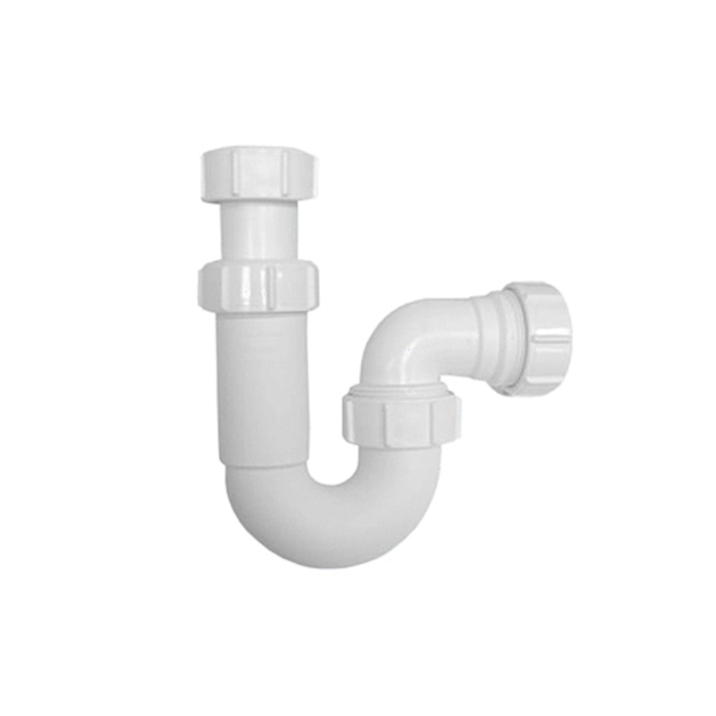 Сифон трубный P-образный 1 1/2 х 40 мм, выход 40 мм компрес.