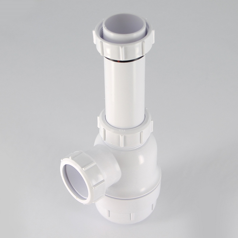 Сифон бутылочный 1 1/2 х 40 мм без вып., выход 40 мм компрес.