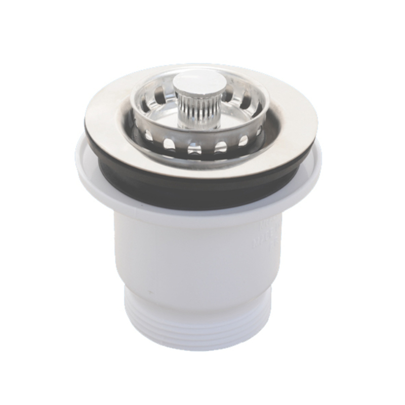 Выпуск (H65мм, D70мм полированная нержавейка сливная решётка) со съёмной фильтрующей решёткой-пробко