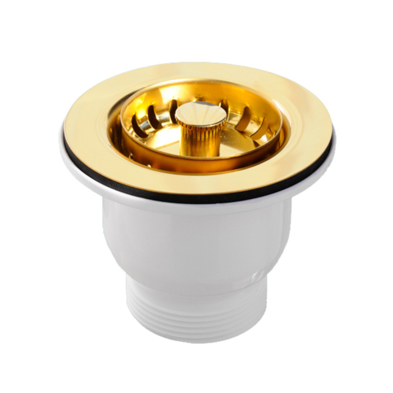 Выпуск (H70мм D85мм нержавейка сливная решётка) со съёмной фильтрующей решёткой-пробкой выход 1.1/2