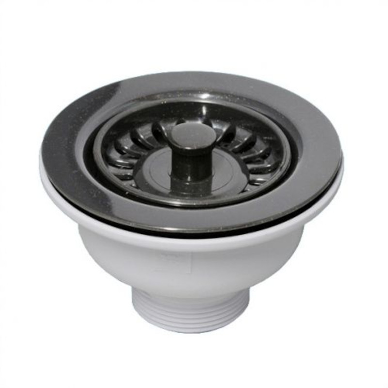 Выпуск для мойки McAlpine H 68 мм D 113 мм с фильтрующей пробкой медь 1 1/2 505932