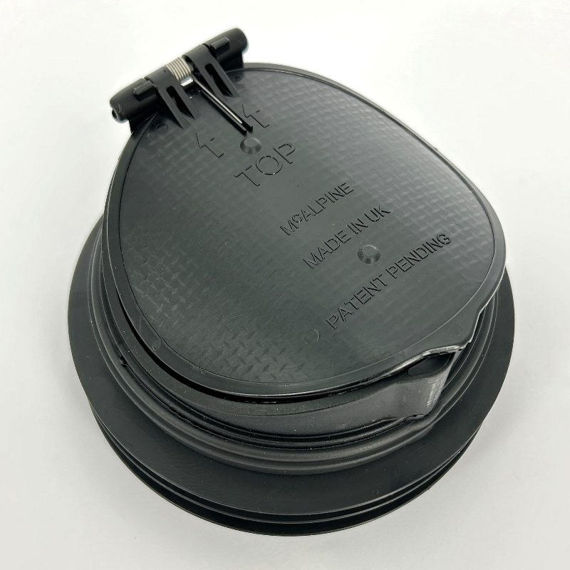 Манжета для фановой трубы в виде обр. клап. вход 90 мм, выход внутрь 110 мм, анти-крыса, усиленная