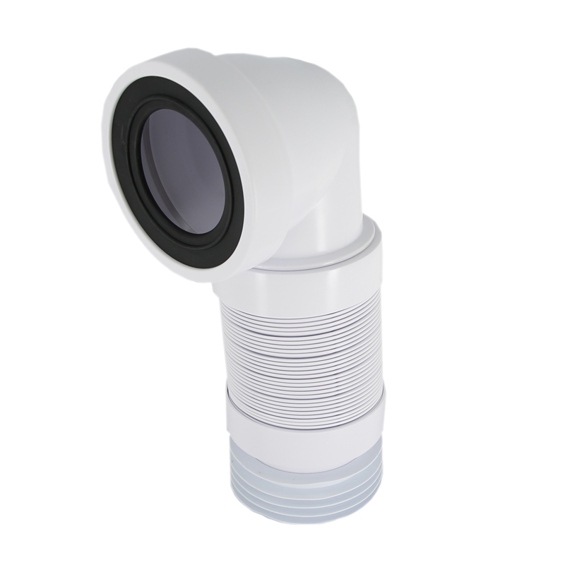 Труба фановая McAlpine гофрированная угловая 90° L=260-540 мм с манжетой 97-107/110 мм 508988