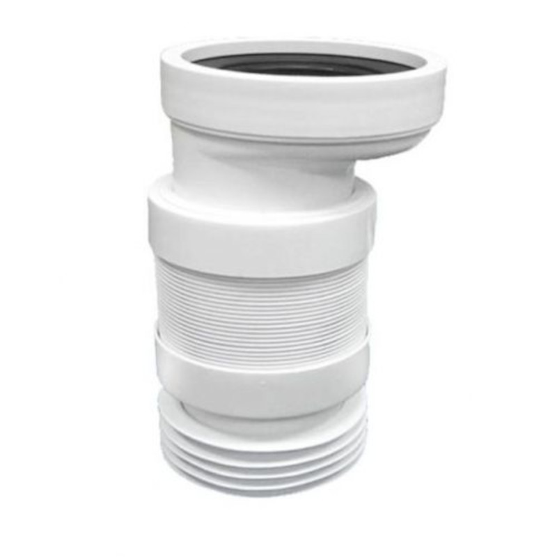 Труба фановая McAlpine гофрированная L=245-330 мм со смещением 20 мм и манжетой 97-107/110 мм 508980