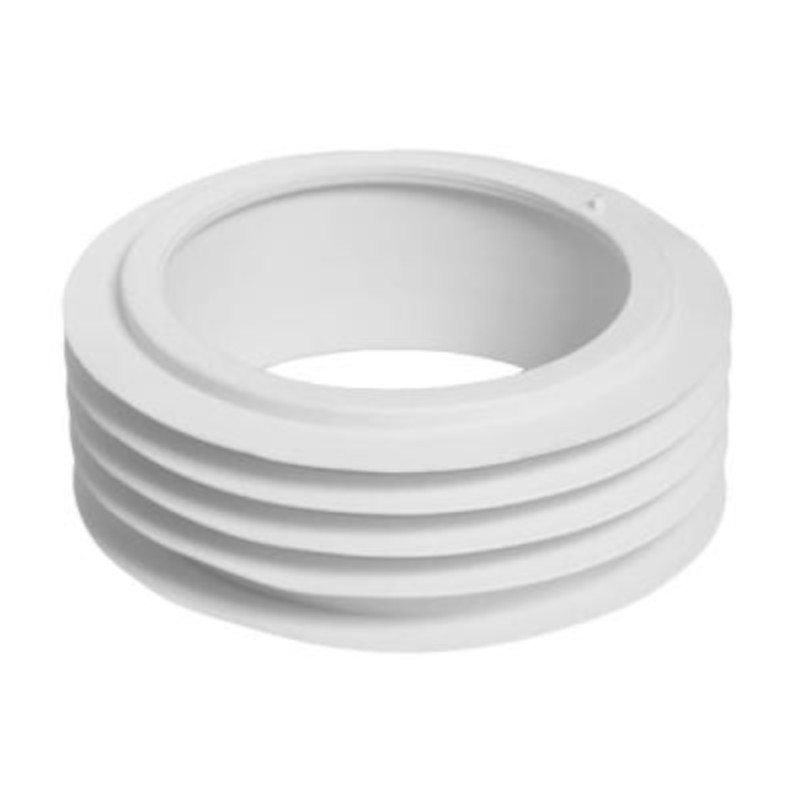 Манжета фановой трубы; вход Ду=90мм, выход Дн=110мм; цвет-белый