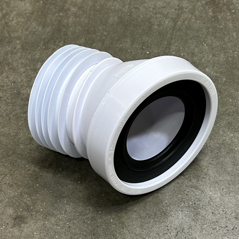 Труба фановая Acaplast L=140 мм угол 22° с манжетой 97-107/110 мм 508954