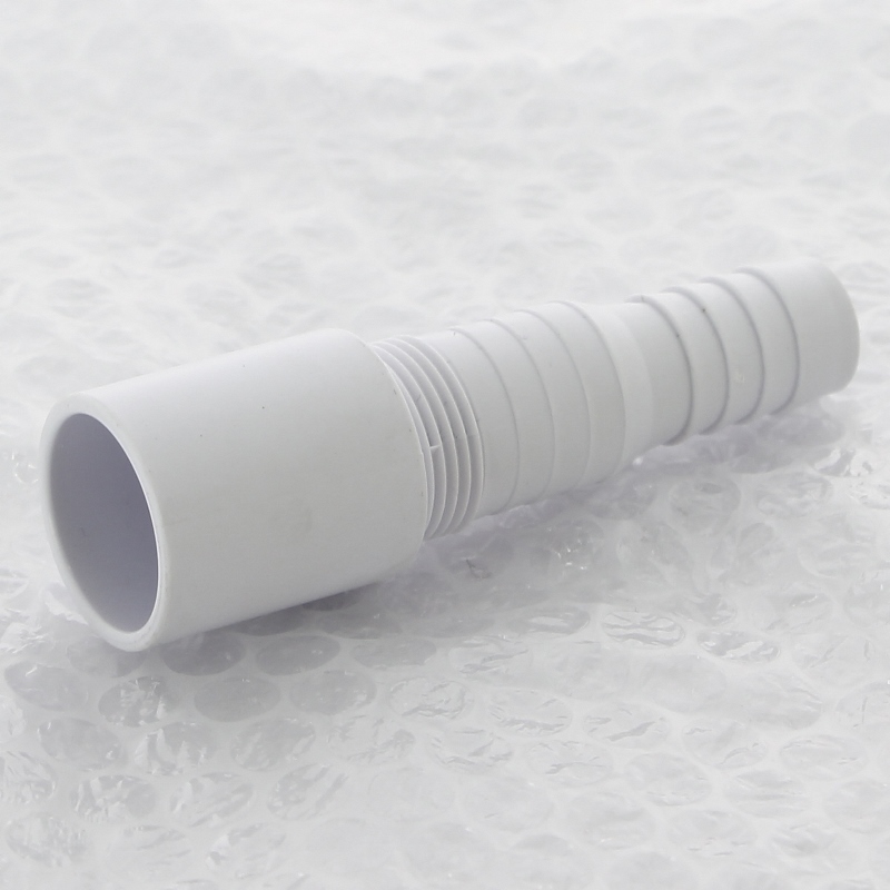 Адаптер прямой для подключения слива бытовой техники, выход 32 мм, белый