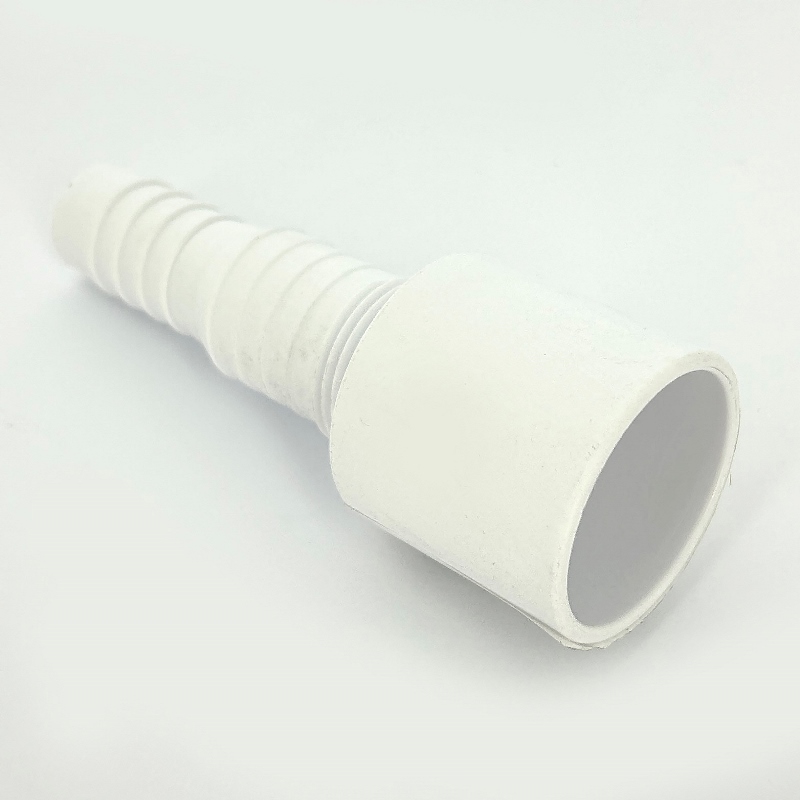 Адаптер прямой для подключения слива бытовой техники, выход 40 мм, белый