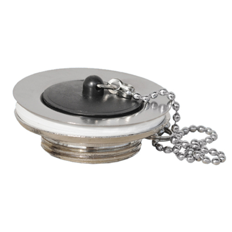 Выпуск Mecalit латунный с пробкой и цепочкой 1 1/4 H 25 мм D 60 мм 505901