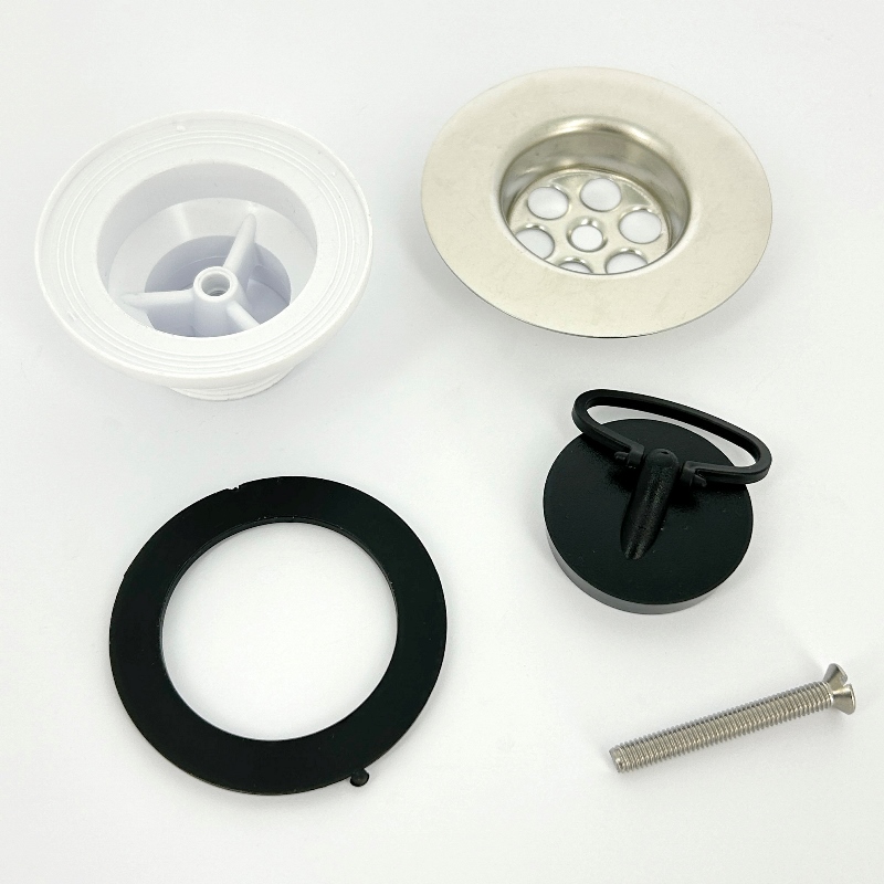 Выпуск 85 мм нерж. решетка с пробкой, выход на 1 1/4