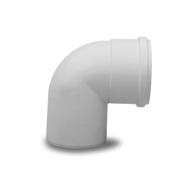 Отвод 90' алюминиевый эмалированный,  диам. 80 мм