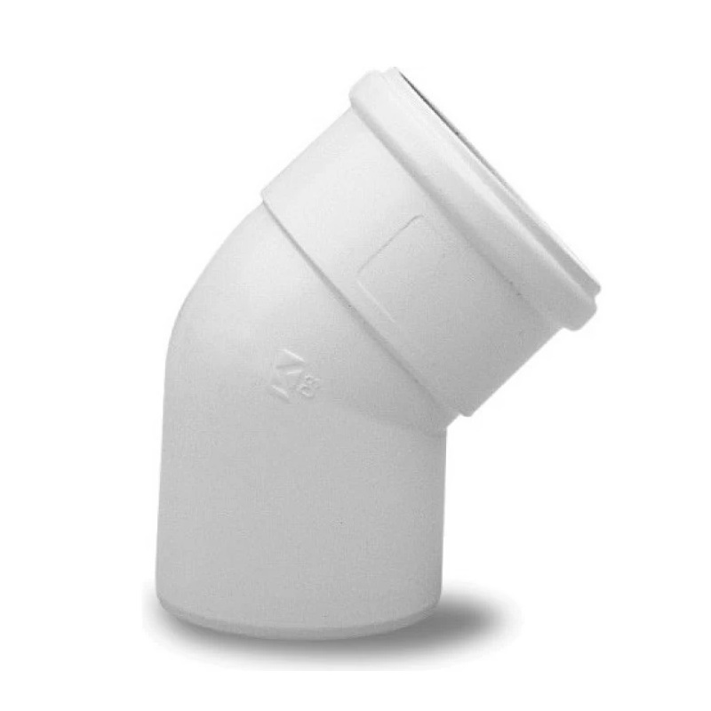 Отвод 45' алюминиевый эмалированный,  диам. 80 мм