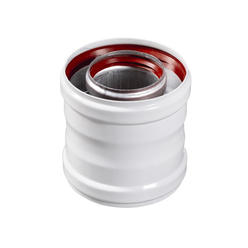 Муфта для соединения коаксиальных труб без раструбов, диам. 60/100 мм