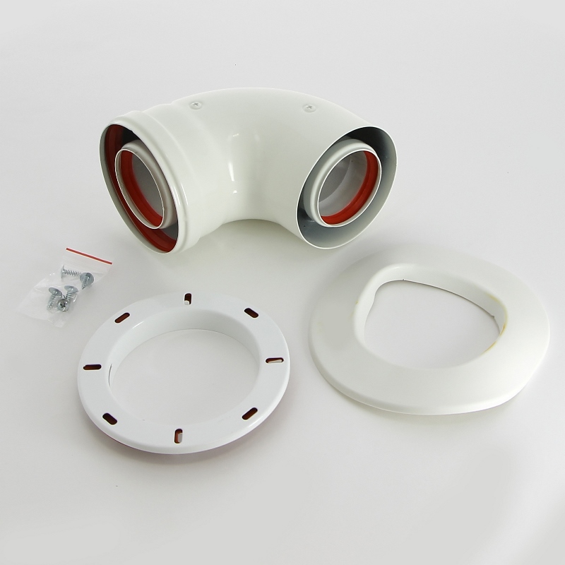 Коаксиальный отвод 90' для котлов ECO NOVA/Classic, диам. 60/100 мм