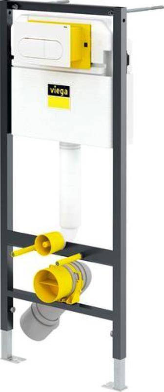Комплект инсталляции для унитаза Viega Prevista Dry 1120 мм с кнопкой Visign for Life 6 белый 792831