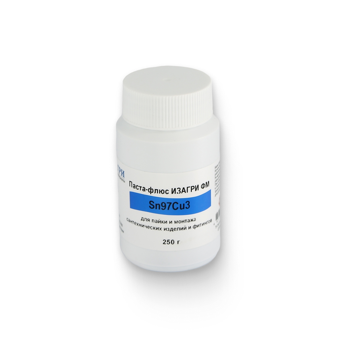 Паста-флюс Sn97Cu3, банка с кисточкой, 250 г