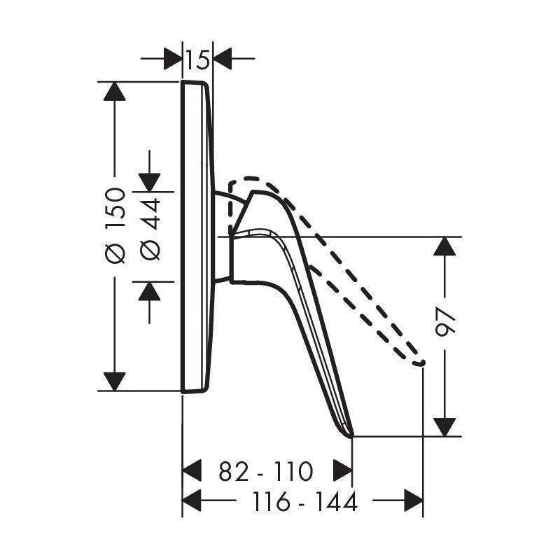 Смеситель для душа Hansgrohe Novus скрытый монтаж хром 71065000