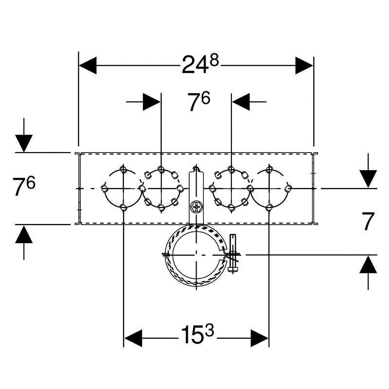 Монтажный элемент Geberit GIS для умывальника 461.430.00.1