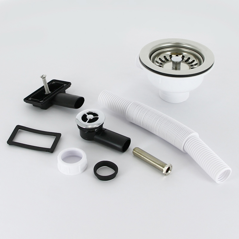 Слив-перелив для рак. 113 мм нерж. решетка под круг./прямоуг. отв. L=235 х 25 мм, выход 1 1/2, хром