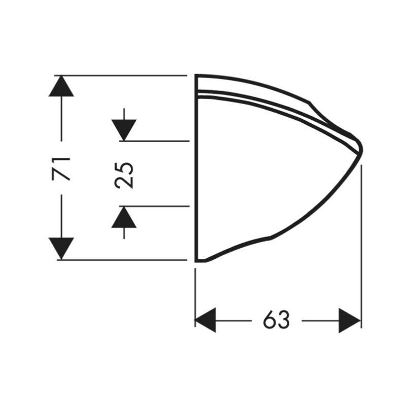 Держатель ручного душа Hansgrohe Porter C хром 27521000