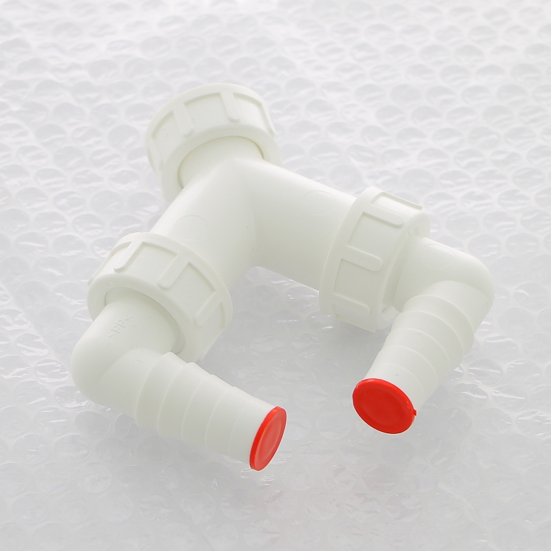 Двойное колено G1/ 17-23 с обратным клапаном