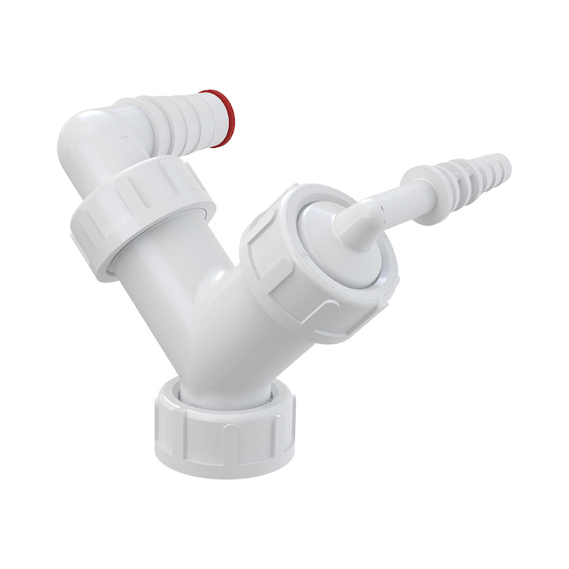 Колено с двумя штуцерами G1/8-16, 17-23 с обратным клапаном