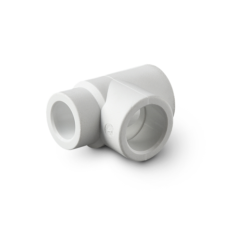 PP-R Тройник переходной Белый 110-90-110