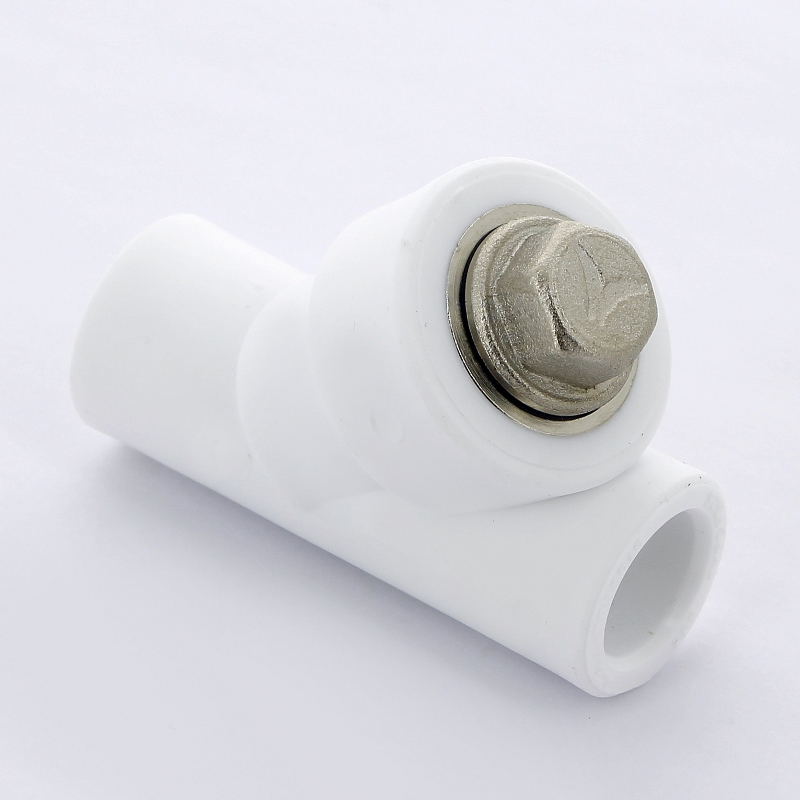 Фильтр косой ВВ 20 мм PP-R белый