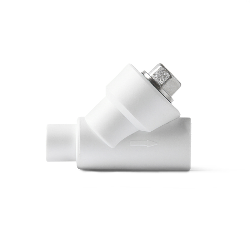 Фильтр косой НВ 40 мм PP-R белый