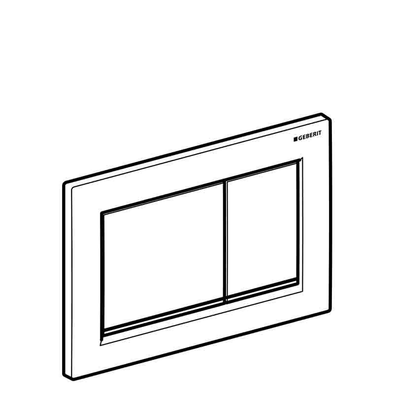 Кнопка смыва Geberit Omega30 белый/хром 115.080.KJ.1