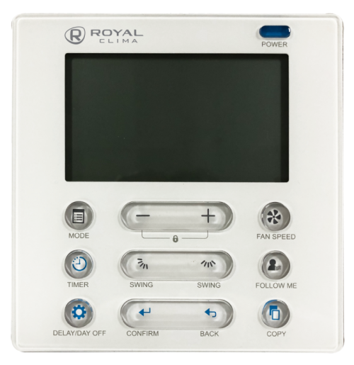 Проводной пульт управления Royal Clima RCW-101 для серии ESPERTO RCW-101