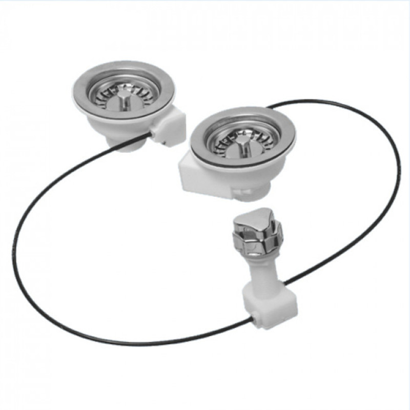 Выпуск для двойной мойки Blanco 113 мм с поворотным управлением 505960