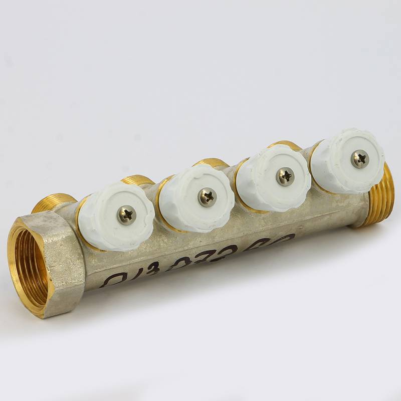 Коллектор с вентилями Emmeti Top-San 1 НВ 4 выхода 24х19 36 мм 01307290