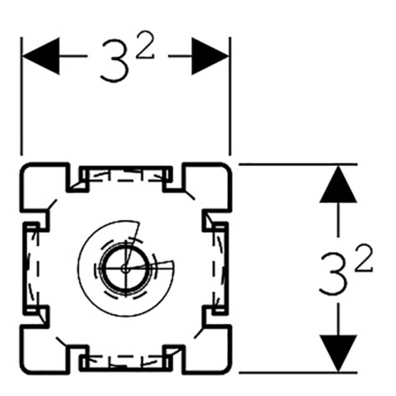 Ножка Geberit GIS опорная для обшивки ванны 461.805.00.1