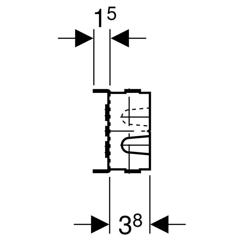 Монтажная планка Geberit GIS для водорозеток 461.038.00.1