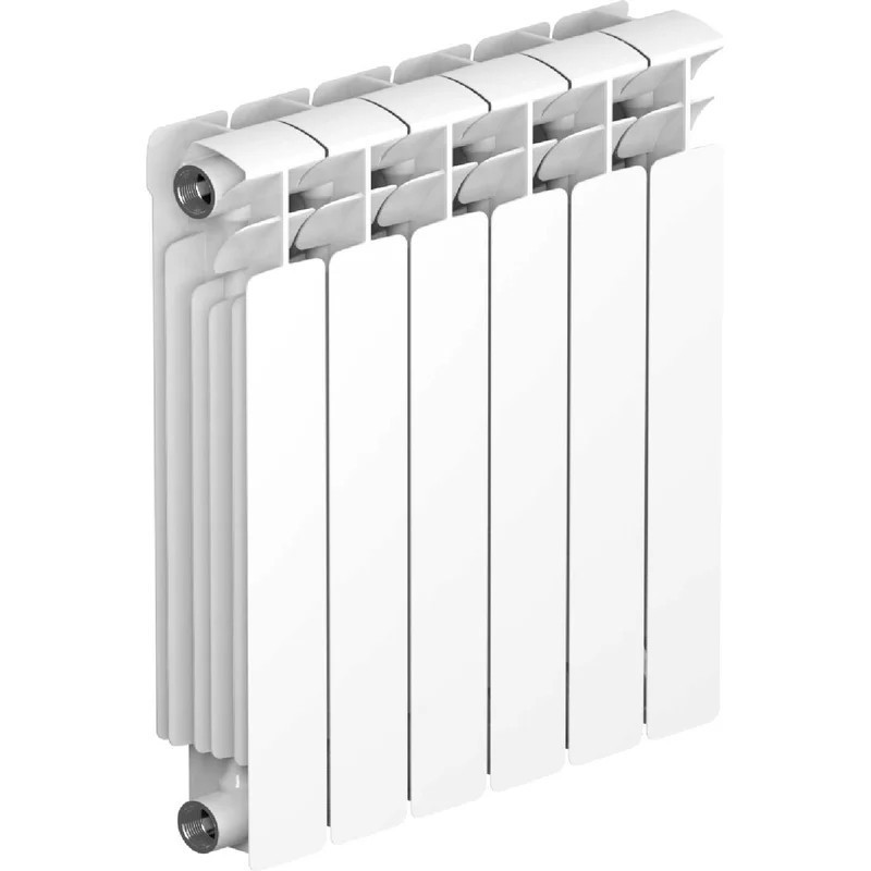 Радиатор биметаллический Rifar Base 500 6 секций нижнее правое подключение R-BA-500-06-VR