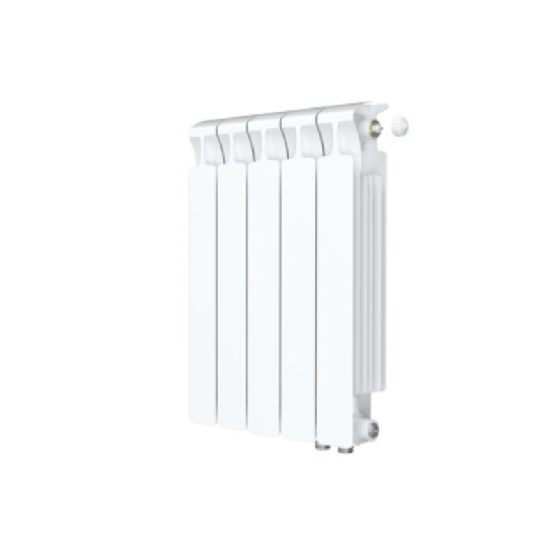 Биметаллический радиатор Rifar Monolit 500/100/6 секций (нижнее правое подключение, цвет белый глянц