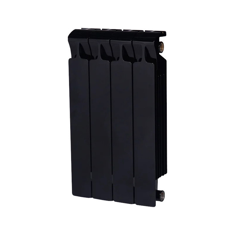 Радиатор биметаллический Rifar Monolit 500 10 секций боковое подключение антрацит RMO50010A